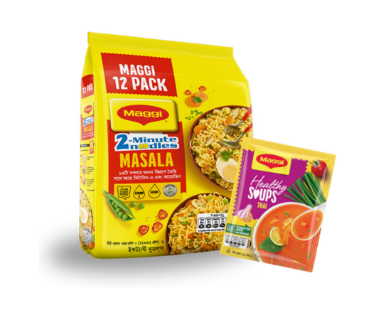 MAGGI 2-Minute Noodles Masala 12Packs 744gm,-92399-265